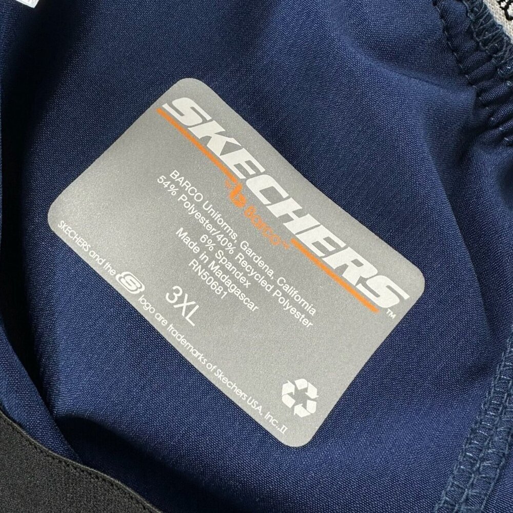 SKECHERS By Barco Scrub Pants Womens Size 3XL Breeze 3-Pocket Stretch Cargo Blue - Picture 7 of 10